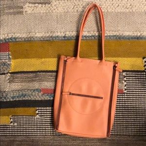 Leather laptop purse